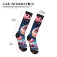 thumbnail image 4 of Pofeuu Starry Sky Colorful Donut Print Compression Socks for Women & Men Circulation - Best Support for Nurses,Running,Athletic,Sports, 4 of 7