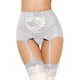 thumbnail image 1 of XmhyTop Cinturón de Liguero Mujer, Cintura Alta en Malla Vintage con Tirantes Ajustables y Clip Metal, Sin calcetines y bragas,El estilo B,Talla M Blanco, 1 of 3