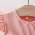 thumbnail image 5 of NOLDARES Toddler Girl Dress Little Girl Clothes Ruffle Sleeveless Floral Striped Summer Spring Casual Dresses(Pink,6-12 Months), 5 of 9