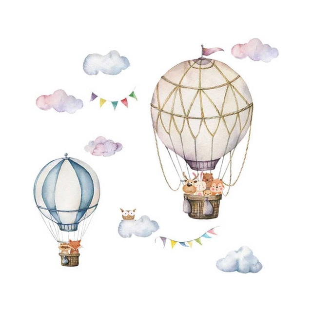Yuarrent Adhesivo de pared bonito, pegatina de dibujos animados de PVC, papel tapiz decorativo para dormitorio, hogar, niños, dormitorio, Decoración del hogar