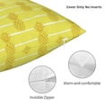 thumbnail image 3 of Wukai Gold Pineapple Premium Polyester Fleece Pillow Covers with Hidden Zipper Closure,Luxuriously Soft and Durable-12"x12", 3 of 7