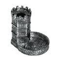 thumbnail image 5 of Castle Dice Tower with Tray, Wall Carving Dice Rolling Tray for Dungeons and Dragons | Easy Roller Perfect for Board Game, D&D and RPG, (Ancient Silver), 5 of 7