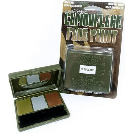 Bobbie Weiner 4 Color Woodland Face Paint Kit, Camouflage