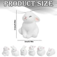 thumbnail image 3 of 1PC Mini Flocked Easter Bunny Decorations, Cute Mini Easter Bunny Figures, Miniature Rabbit for Landscape Ornaments, Party Favors Gifts Home Office Table Decor, 3 of 8