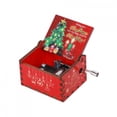 thumbnail image 4 of BELOVING Merry Christmas Music Box Compact Desk for Office Birthday Gift Celebrations Style F, 4 of 10