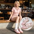 thumbnail image 5 of BERANMEY Mary Jane Style Sneakers for Women with Velcro Strap Comfortable Casual Tennis Shoes Non Slip Flat Sole Slip On Fashion Retro Sneakers for Everyday Daily, 5 of 9