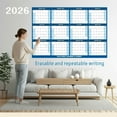 thumbnail image 3 of 2026 Wall Calendar, Double-Sided Erasable Design, Large Monthly Blocks, Includes 4 Pens, Home Office Planning,Vsgery, 3 of 9