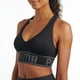 thumbnail image 2 of Sujetador deportivo PUMA negro sin costuras para mujer con copas extraíbles, 2 of 3