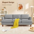 thumbnail image 3 of 89" Mid Century Modern Upholstered Sofa with Armrests 3 Seater Sofa Couch with Deep Seats, 3 of 6