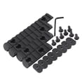 thumbnail image 1 of tiras de riel guía, accesorios decorativos modificados, componente de protección de madera de 20 mm, color negro, 1 of 12