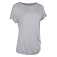 thumbnail image 1 of Camiseta de manga corta de verano para mujer, blusa con cuello , blusas sueltas informales para mujer L Baoblaze Camiseta de algodón para mujer, 1 of 8