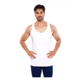 thumbnail image 3 of Camiseta Blanca Alfani Sin Mangas Para Hombre (paquete De3), 3 of 8