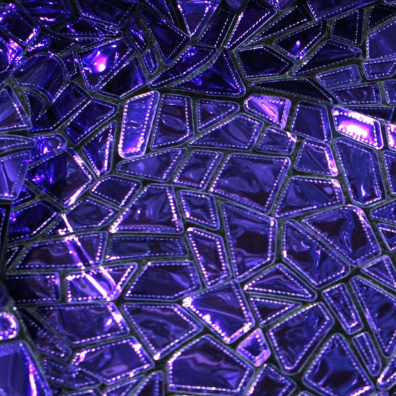 Metallic Purple Vinyl Sequin fabric for fashion and upholstery