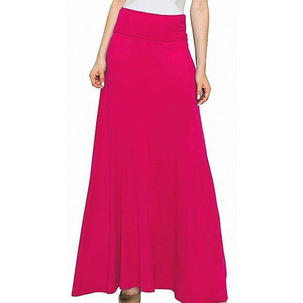 Made by Johnny Womens Maxi Skirt Stretch Jersey Knit XL