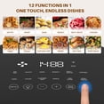 thumbnail image 4 of TINKLE WELL Air Fryer, 6-Quart 12-in-1 Multi-Cooker with Viewing Window for Oil-Free Frying, Baking & Dehydrating, Up to 400°F, Beige, 4 of 8