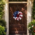 thumbnail image 3 of 250th Anniversary Patriotic Wreath, Red White and Blue Wreath All-Weather Farmhouse Outdoor Holiday Decoration, Memorial Wreaths 4th of July Wreaths for Front Door, 3 of 6