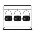 thumbnail image 2 of Halloween Cauldron Candy Bowl Stand, Multi-Pot Snack Server For Spooky Party Decorations, Detachable Tripod Holder For Treats, Dips, And Festive Tabletop Displays, 1Pack A, 2 of 6