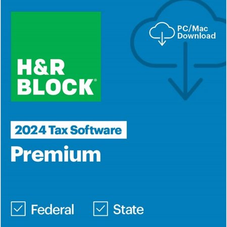 H&R Block Tax Software 24 Premium Win/Mac WAL ESD