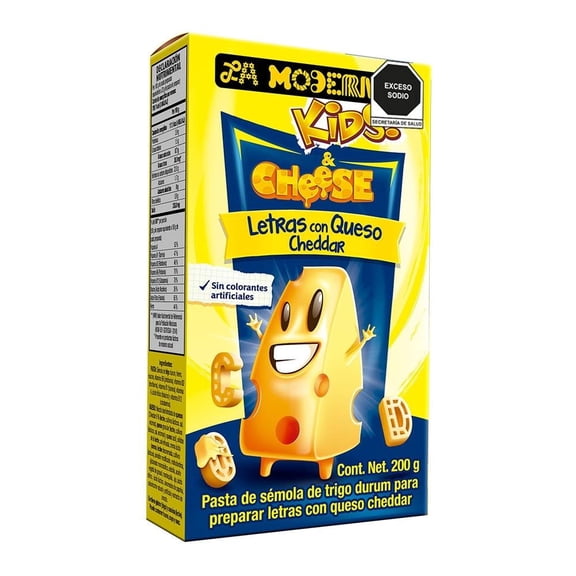 Sopa de letras La Moderna kids! con queso cheddar 200 g