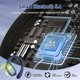 thumbnail image 2 of Auriculares inalámbricos Qecnato Bluetooth 5.4 75H Playtime IP7 Azul oscuro, 2 of 7