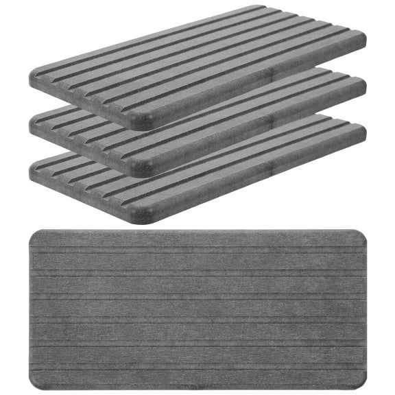 unbranded  4 Pcs Mat Bathroom Wash Diatomaceous Earth Absorbent