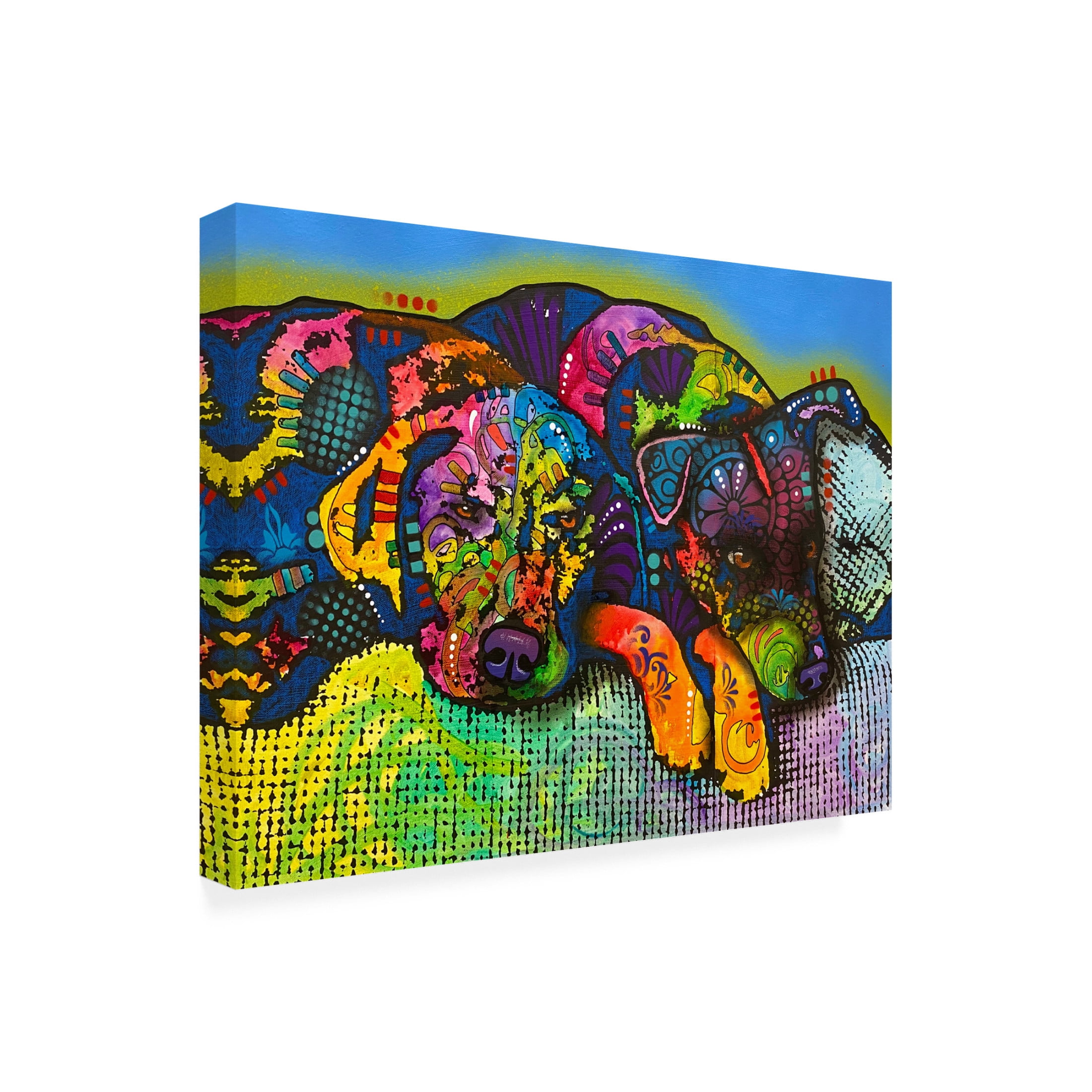 Canvas Wall Art - Dean Russo 'Is It Worth Getting Up For' Wall Art for Living Room, Bedroom, or Office Décor by Trademark Fine Art - 32 x 24 Inches