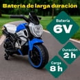 thumbnail image 4 of Moto Eléctrica Montable Little Monkey Azul 6v Luces Musica Usb, 4 of 7