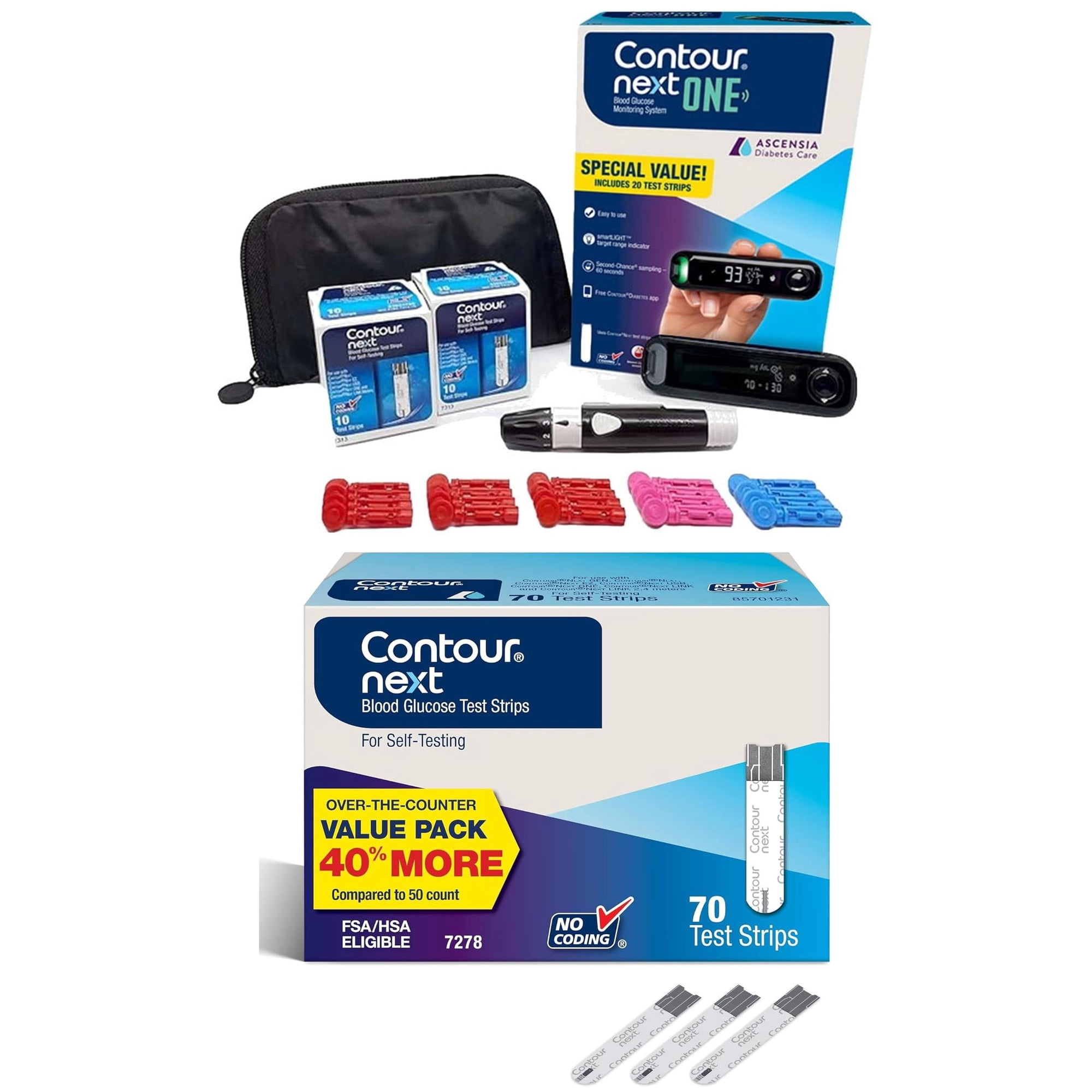 Contour Next One Value Pack includes 70ct Test Strips