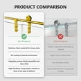 thumbnail image 4 of 56-60" W * 76" H Frameless Single Sliding Shower Doors , Bathroom Sliding Shower Door With Towel Rail And Auxiliary Handle, 5/16" (8mm) Thick SGCC Tempered Glass Door, 4 of 11