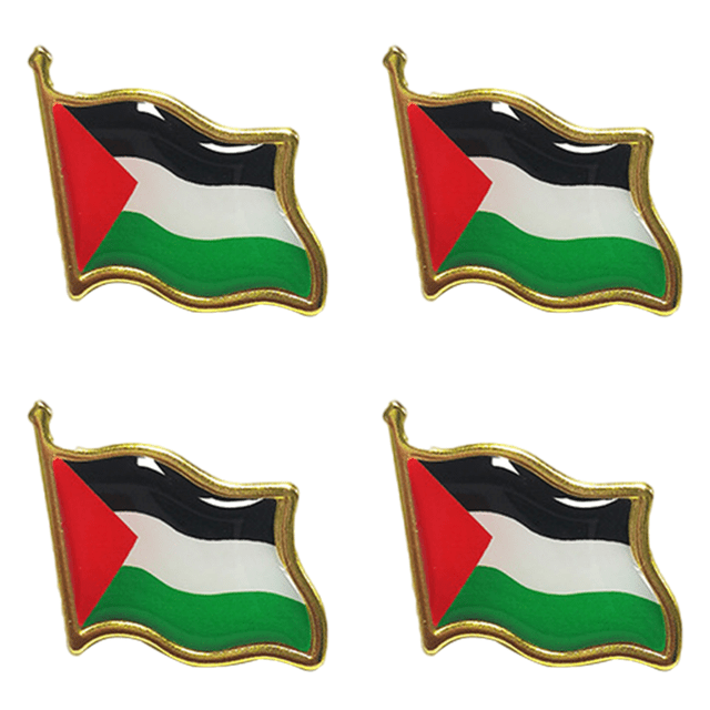 Pin bandera palestina insignia de recuerdo delicado broche con forma de bandera patriota regalo de viaje