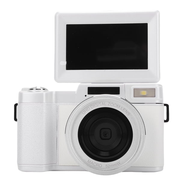 Cámara Digital 5K Con WiFi, Cámara De Video HD Con Pantalla Abatible De 3.0 Pulgadas, Flash Emergente, Múltiples Filtros, Batería De Larga Duración, Para Vlogs Y Fotografía.