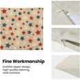thumbnail image 6 of 4th of July Pillow Covers 18x18 Set of 2, Vintage Red Blue Star Independence Memorial Day Throw Pillow Covers Linen Farmhouse Patriotic Decor Cushion Case for Couch Sofa Outdoor Home Decor, 6 of 6