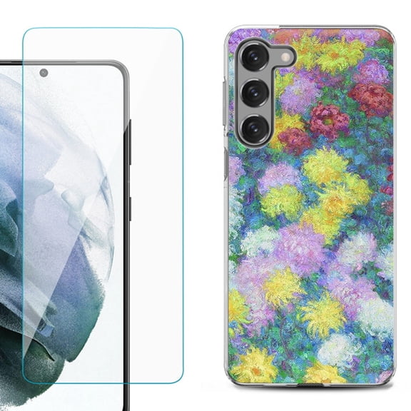 Shockproof Fashion Phone Case for Samsung Galaxy S23 5G, by OneToughShield ® - Chrysanthemums