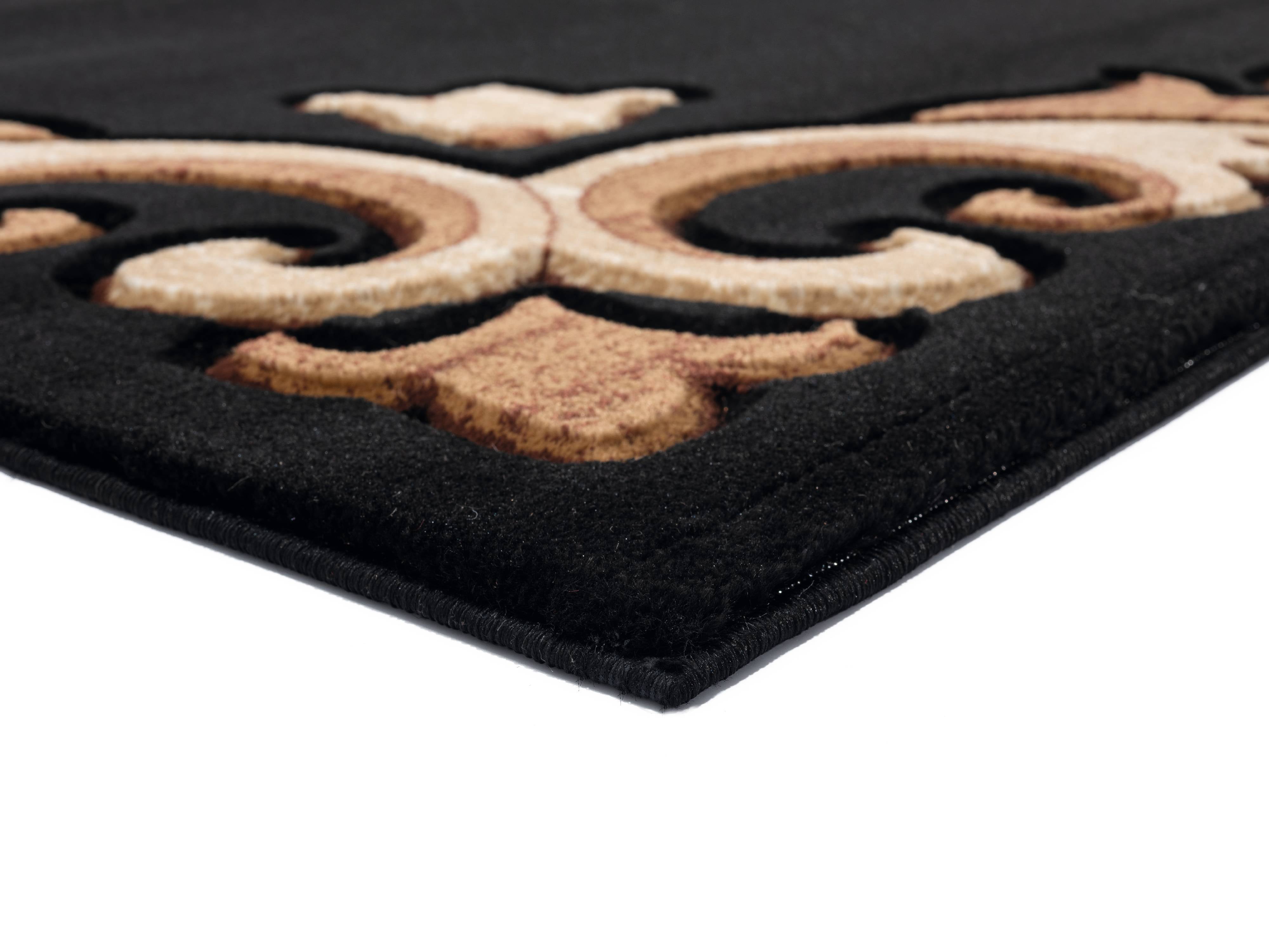 United Weavers Drachma Diana Traditional Medallion Accent Rug, Black, 2'7" x 4'2"