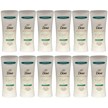Pack of (12) Dove Advanced Care Antiperspirant Deodorant, Sensitive 2.6 Ounces