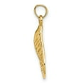 thumbnail image 3 of FJC Finejewelers 10 kt Yellow Gold 2-D Textured / Polished Oyster Shell Charm 17 x 13 mm, 3 of 6
