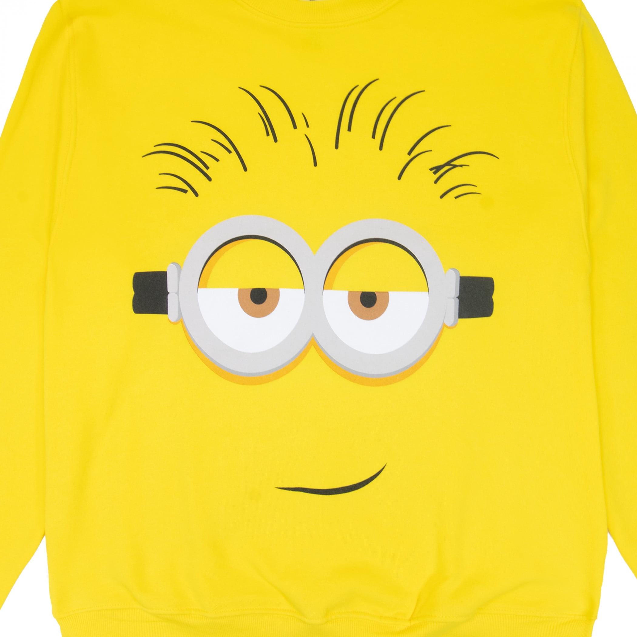 Minions Sligh Face Adult Sweatshirt, S-2XL (Unisex)