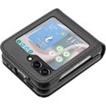 thumbnail image 4 of Case for Samsung Galaxy Z Flip 5 Leather Case, Galaxy Z Flip 5 Case Flip Folio Case Anti-Scratch Durable Heavy Duty Protective Shockproof Case for Samsung Galaxy Z Flip 5 Matte Black, 4 of 12