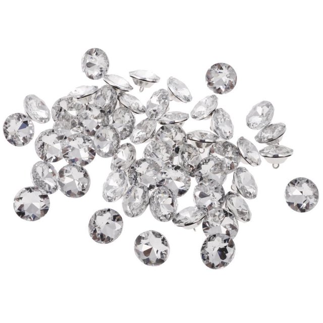 Kearding 50pcs Crystal Buttons for Sofa Headboard Decoration Upholstery 25mm Crafts Tela de costura y artesanía