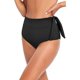 thumbnail image 1 of Nudo de Corbata para Mujer Delantero de Cintura Alta Fondo de Bikini Negro-F G Negro-F G Xishao ropa, 1 of 2