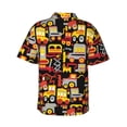 thumbnail image 3 of Fotbe Cars Hawaiian Shirt For Men Unisex Summer Beach Casual Short Sleeve Cotton Linen Button Down Shirts-Xx-Large, 3 of 9