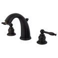 thumbnail image 1 of Robinet de Lavabo à Grand Diffusion & Poignée en Métal Bronze Huilé, 1 of 1