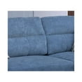 thumbnail image 3 of Diego Blue Fabric Sectional with Storage Ottoman and 2 Accent Pillows, 3 of 6