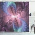 thumbnail image 1 of Ambesonne Trippy Shower Curtain, Floral Vortex Design, 69"Wx75"L, Cadet Blue Dried Rose, 1 of 3