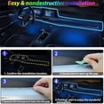 thumbnail image 2 of SUTENGDA 1 Set Of 118-inch Car Interior LED Light Strips  Car Atmosphere Lights USB Lights  Car Interior LED Light Strips  RGB Music Sync  Car Door  Center Console And Dashboard Fiber Opt, 2 of 5