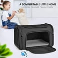 thumbnail image 3 of Cat Carriers Dog Carrier Pet Carrier for Small Medium Cats Dogs Puppies up to 15 Lbs, TSA Airline Approved Small Dog Carrier Soft Sided, Collapsible Travel Puppy Carrier – Black, 3 of 8