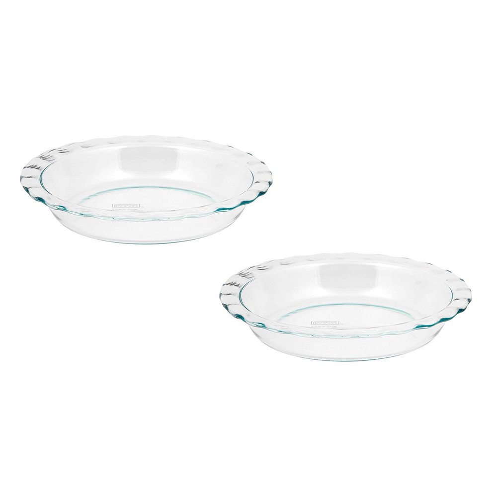 Easy Grab, 9.5 Inch, Pie Plate (pack of 2), Set of 2 Pyrex easy grab 9.