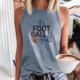 thumbnail image 1 of Womens Fashion Printed Round-Neck Loose Sleeveless T-shirt Pullover Tops, 1 of 4