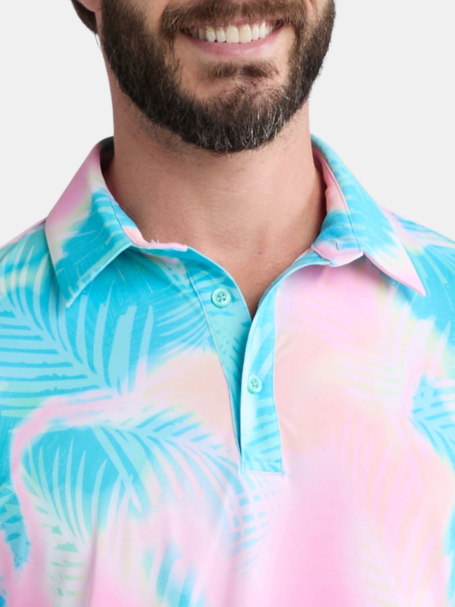 Birdie Bound Men's & Big Men's Novelty Print Golf Polo, Sizes S-5XL