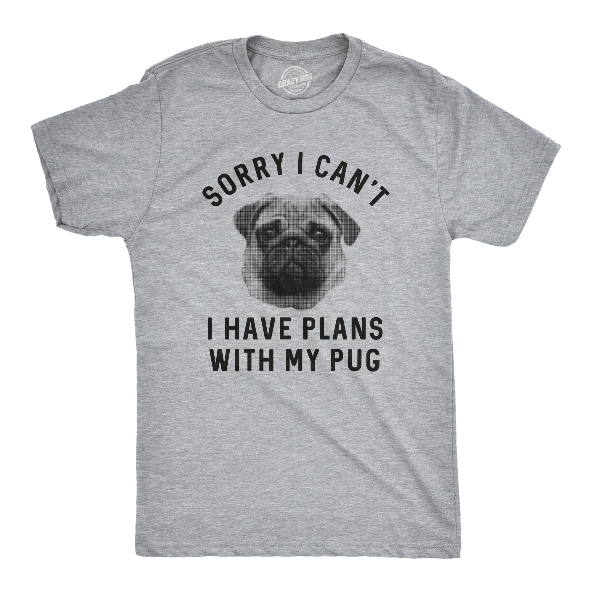 KEEP CALM I LOVE PUGS Cute Black Pug T-Shirt can be personalised great gift 